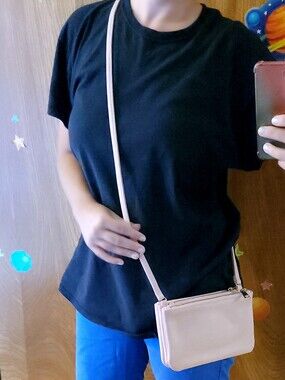 NWOT Safe Keeper Light Pink Crossbody Bag